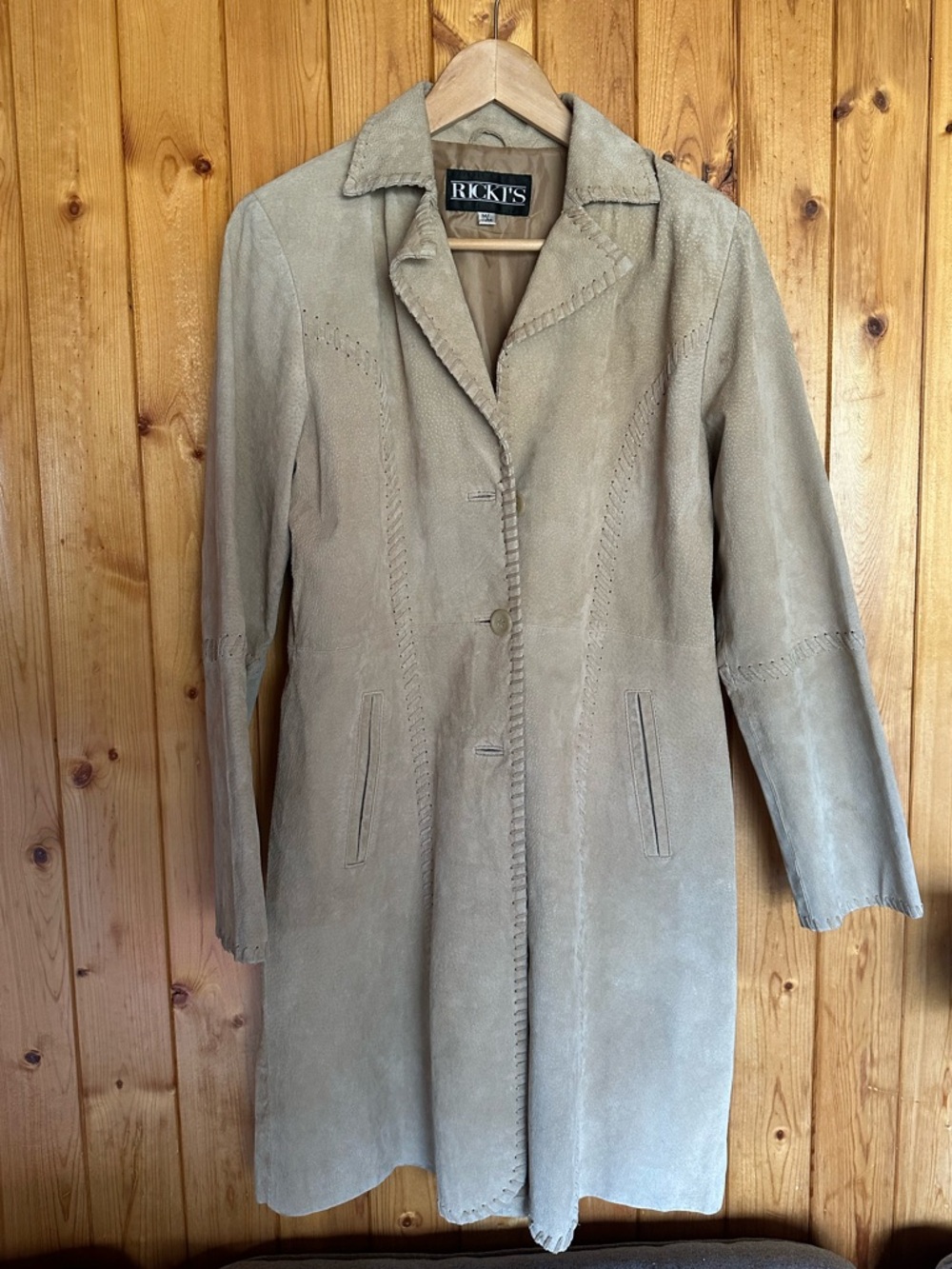 Vintage Genuine Leather Long Coat - Picture 2 of 7